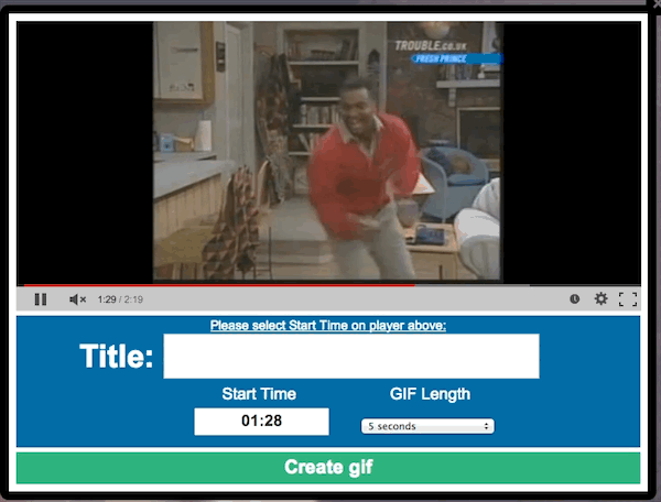 Turn Any  Video into an Animated Gif